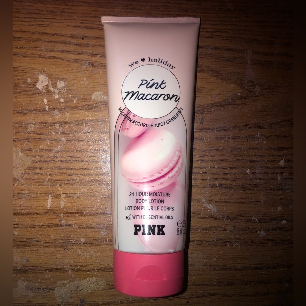 Pink macaron lotion